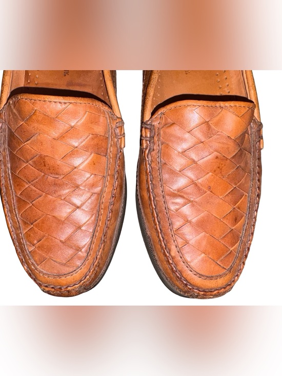 Johnston & Murphy Woven Leather Loafers Mens 13M Brown Basketweave Slip On main image 12